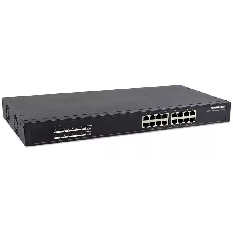 Neřízený switch Intellinet 16-portový Gigabit Ethernet PoE+