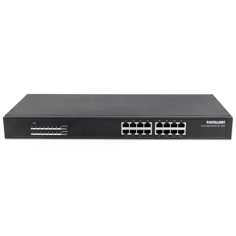 Neřízený switch Intellinet 16-portový Gigabit Ethernet PoE+