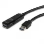 StarTech.com USB3AAEXT5M 5 m aktívny predlžovací kábel USB 3.0, USB-A samec – samica, 5 Gbps, čierny