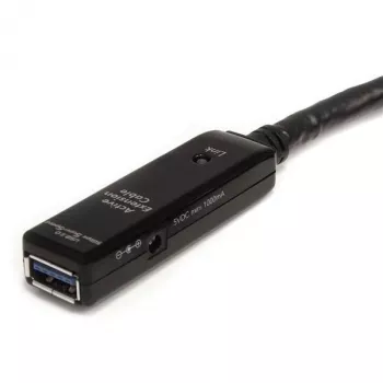 StarTech.com 5m USB 3.0 aktívny predlžovací kábel – M/F, 5 m, USB A, USB A, USB 3.2 Gen 1 (3.1 Gen 1), čierna