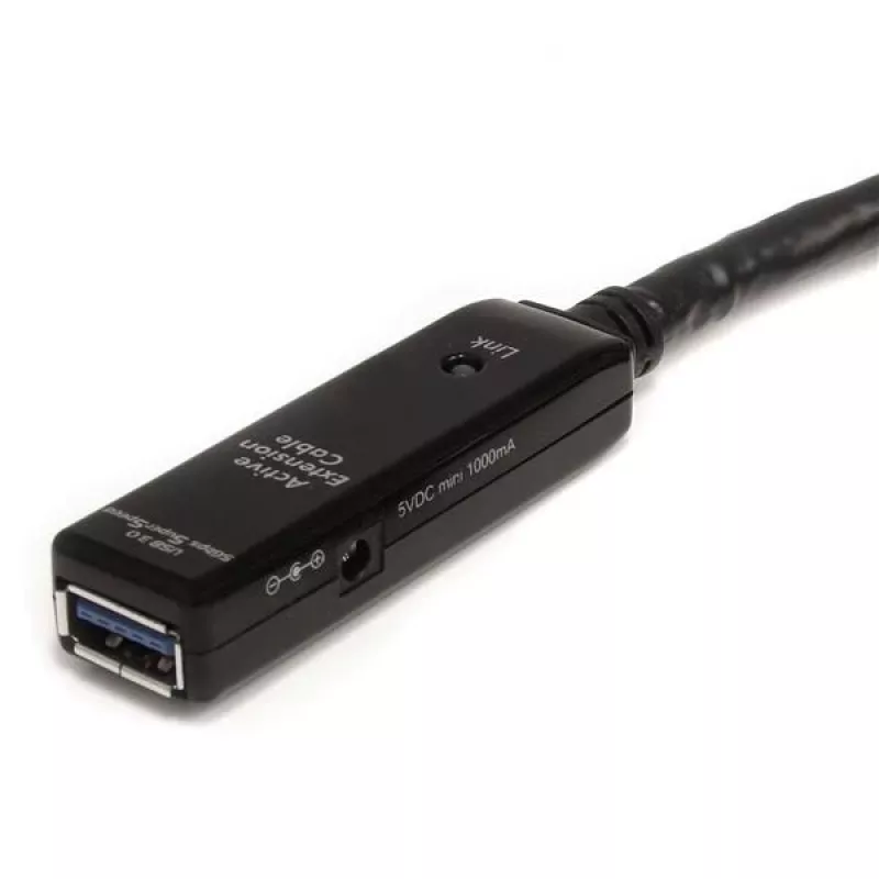StarTech.com USB3AAEXT5M 5 m aktívny predlžovací kábel USB 3.0, USB-A samec – samica, 5 Gbps, čierny