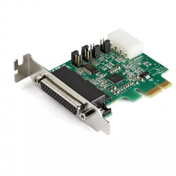 StarTech.com 4-port PCI Express RS232 sériová adaptérová karta – PCIe RS232 Serial Host Controller Card – PCIe na sériový DB9 – 16950 UART – Low-Profile rozširujúca karta – Windows/Linux – TAA