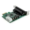 StarTech.com 4-port PCI Express RS232 sériová adaptérová karta – PCIe RS232 Serial Host Controller Card – PCIe na sériový DB9 – 16950 UART – Low-Profile rozširujúca karta – Windows/Linux – TAA