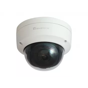 LevelOne GEMINI Fixed Dome IP Network Camera, 4-megapixel, H.265, 802.3af PoE, IR LEDs, interiér/exteriér