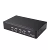 StarTech.com 4-port DisplayPort KVM switch – 4K 60 Hz – jednoduchý monitor – Dual-Port UHD DP 1.2 USB KVM switch s integrovaným USB-2.0 hubom a audio – Dell, HP, Apple, Lenovo – TAA-kompatibilný