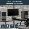 StarTech.com 4-port DisplayPort KVM switch – 4K 60 Hz – jednoduchý monitor – Dual-Port UHD DP 1.2 USB KVM switch s integrovaným USB-2.0 hubom a audio – Dell, HP, Apple, Lenovo – TAA-kompatibilný