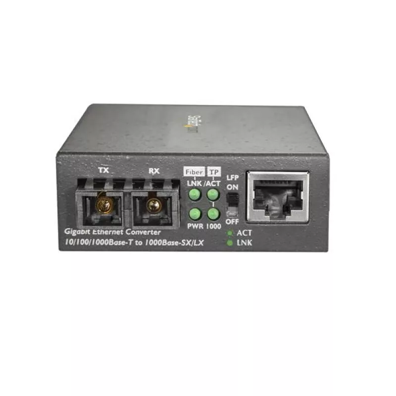 StarTech.com Multimode (MM) SC Fiber mediálny konvertor pre 10/100/1000 siete – 550 m dosah – Gigabit Ethernet – 850 nm – plný duplex