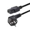 StarTech.com 1m počítačový napájací kábel, 18AWG, EU-Schuko na C13 napájací kábel, 250V 10A, čierny náhradný napájací kábel, TV/monitor napájací kábel, Schuko CEE 7/7 na IEC 60320 C13 napájací kábel - PC napájací kábel