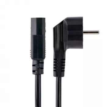 StarTech.com 1m počítačový napájací kábel, 18AWG, EU-Schuko na C13 napájací kábel, 250V 10A, čierny náhradný napájací kábel, TV/monitor napájací kábel, Schuko CEE 7/7 na IEC 60320 C13 napájací kábel - PC napájací kábel