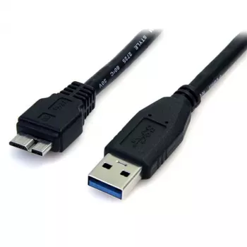 StarTech.com 0,5 m (1,5 stôp) čierny SuperSpeed USB 3.0 kábel A na Micro B - M/M