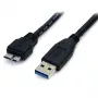 StarTech.com 0,5 m (1,5 stôp) čierny SuperSpeed USB 3.0 kábel A na Micro B - M/M