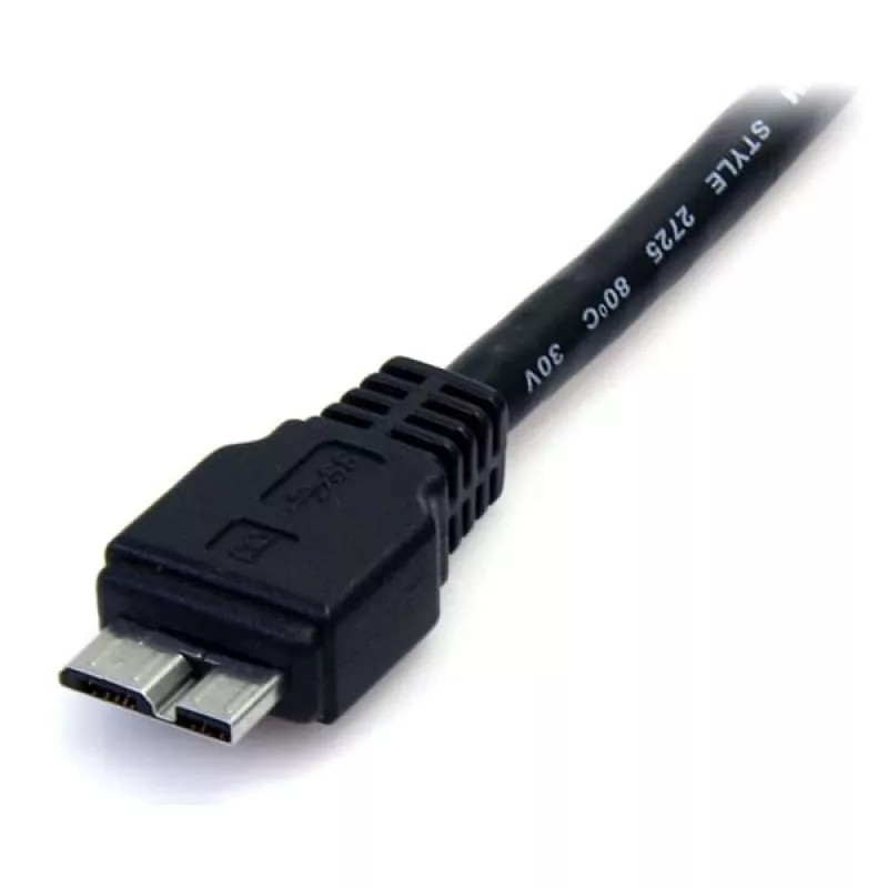 StarTech.com 0,5 m (1,5 stôp) čierny SuperSpeed USB 3.0 kábel A na Micro B - M/M