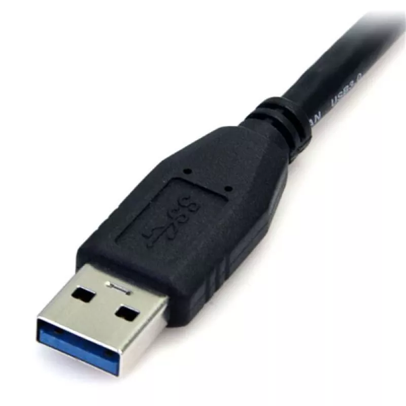 StarTech.com 0,5 m (1,5 stôp) čierny SuperSpeed USB 3.0 kábel A na Micro B - M/M