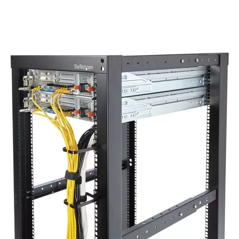 StarTech.com 1U Vertical Server Rack káblový manažment D-Ring háčiky - 5,7 x 10 cm (2,2 x 3,9 palcov)