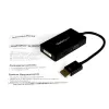 StarTech.com Travel A/V adaptér: 3-in-1 DisplayPort na VGA, DVI alebo HDMI konvertor