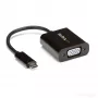 StarTech.com USB-C na VGA adaptér - čierny - 1080p - videokonvertor pre váš MacBook Pro - USB C na VGA Display Dongle - aktualizovaná verzia je CDP2VGAEC
