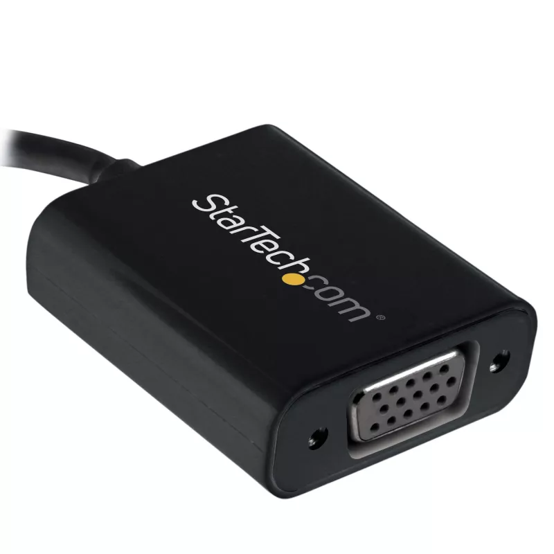 StarTech.com USB-C na VGA adaptér - čierny - 1080p - videokonvertor pre váš MacBook Pro - USB C na VGA Display Dongle - aktualizovaná verzia je CDP2VGAEC