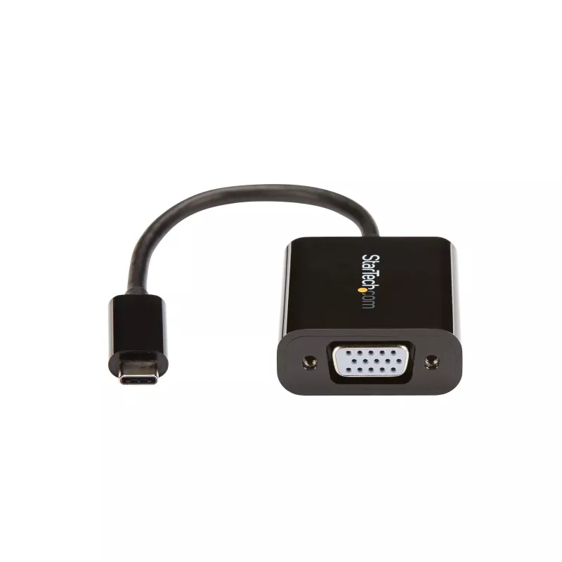 StarTech.com USB-C na VGA adaptér - čierny - 1080p - videokonvertor pre váš MacBook Pro - USB C na VGA Display Dongle - aktualizovaná verzia je CDP2VGAEC