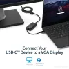 StarTech.com USB-C na VGA adaptér - čierny - 1080p - videokonvertor pre váš MacBook Pro - USB C na VGA Display Dongle - aktualizovaná verzia je CDP2VGAEC