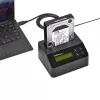 StarTech.com Single Bay diskový čistič, standalone HDD/SSD Sanitizer, USB 3.0 na SATA II (3 Gbit/s), 9 režimov vymazania, LCD displej, bezpečné vymazanie diskov Sanitizer Dock, DB-9 tlačiarňový port, TAA-kompatibilný