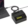 StarTech.com Single Bay diskový čistič, standalone HDD/SSD Sanitizer, USB 3.0 na SATA II (3 Gbit/s), 9 režimov vymazania, LCD displej, bezpečné vymazanie diskov Sanitizer Dock, DB-9 tlačiarňový port, TAA-kompatibilný