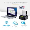 StarTech.com Single Bay diskový čistič, standalone HDD/SSD Sanitizer, USB 3.0 na SATA II (3 Gbit/s), 9 režimov vymazania, LCD displej, bezpečné vymazanie diskov Sanitizer Dock, DB-9 tlačiarňový port, TAA-kompatibilný