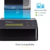 StarTech.com Single Bay diskový čistič, standalone HDD/SSD Sanitizer, USB 3.0 na SATA II (3 Gbit/s), 9 režimov vymazania, LCD displej, bezpečné vymazanie diskov Sanitizer Dock, DB-9 tlačiarňový port, TAA-kompatibilný