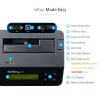 StarTech.com Single Bay diskový čistič, standalone HDD/SSD Sanitizer, USB 3.0 na SATA II (3 Gbit/s), 9 režimov vymazania, LCD displej, bezpečné vymazanie diskov Sanitizer Dock, DB-9 tlačiarňový port, TAA-kompatibilný
