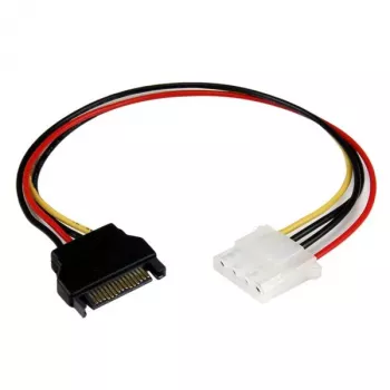 StarTech.com 30,5 cm SATA na LP4 napájací kábel adaptér - B/M, SATA 15-pólový, Molex (4-pólový), 0,3048 m, konektor samec, konektor samica, rovný