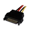 StarTech.com 30,5 cm SATA na LP4 napájací kábel adaptér - B/M, SATA 15-pólový, Molex (4-pólový), 0,3048 m, konektor samec, konektor samica, rovný
