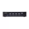 StarTech.com 4-portový DisplayPort KVM prepínač, 8K 60Hz / 4K 144Hz, Single Display, DP 1.4, 2x USB 3.0 porty, 4x USB 2.0 HID porty, tlačidlové a hotkey prepínanie, TAA-konformný - nezávislý od operačného systému, kovové puzdro