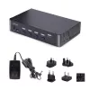StarTech.com 4-portový DisplayPort KVM prepínač, 8K 60Hz / 4K 144Hz, Single Display, DP 1.4, 2x USB 3.0 porty, 4x USB 2.0 HID porty, tlačidlové a hotkey prepínanie, TAA-konformný - nezávislý od operačného systému, kovové puzdro