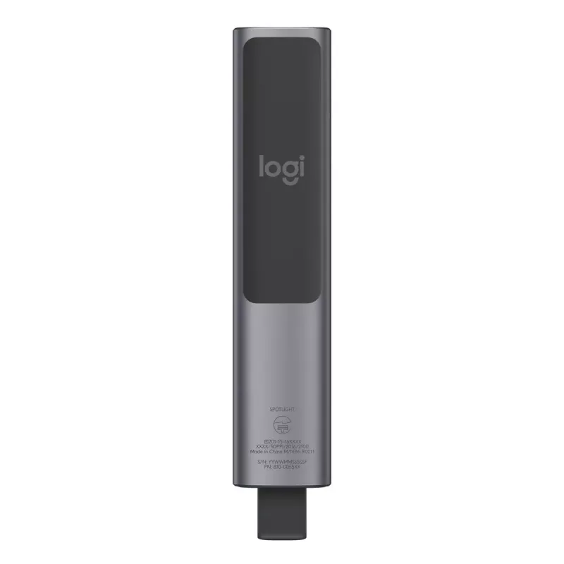 Logitech Spotlight Plus diaľkový ovládač na prezentácie, sivý