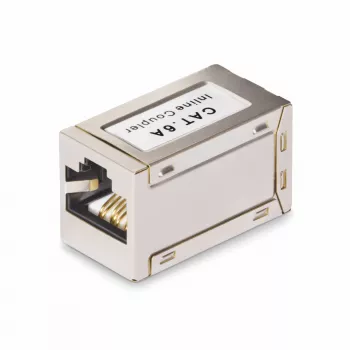 StarTech.com tienený RJ45 spojka, Inline Cat6a spojka, konektor samica na samicu (F/F), T568B pinové zapojenie, tienené predĺženie Ethernet kábla