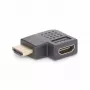 StarTech.com Pravouhlý HDMI 2.0 adaptér, konektor samec na konektor samica, horizontálne 90-stupňový uhol HDMI Port Saver, 4K 60Hz, High Speed HDMI predlžovací kábel, M/F