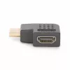StarTech.com Pravouhlý HDMI 2.0 adaptér, konektor samec na konektor samica, horizontálne 90-stupňový uhol HDMI Port Saver, 4K 60Hz, High Speed HDMI predlžovací kábel, M/F