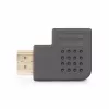 StarTech.com Pravouhlý HDMI 2.0 adaptér, konektor samec na konektor samica, horizontálne 90-stupňový uhol HDMI Port Saver, 4K 60Hz, High Speed HDMI predlžovací kábel, M/F