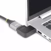StarTech.com Pravouhlý HDMI 2.0 adaptér, konektor samec na konektor samica, horizontálne 90-stupňový uhol HDMI Port Saver, 4K 60Hz, High Speed HDMI predlžovací kábel, M/F
