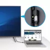 StarTech.com Pravouhlý HDMI 2.0 adaptér, konektor samec na konektor samica, horizontálne 90-stupňový uhol HDMI Port Saver, 4K 60Hz, High Speed HDMI predlžovací kábel, M/F