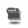 StarTech.com Down Angle HDMI 2.0 adaptér, konektor samec na konektor samica, vertikálne 90-stupňový uhol HDMI Port Saver, 4K 60Hz, High Speed HDMI konektorová predlžovačka, M/F