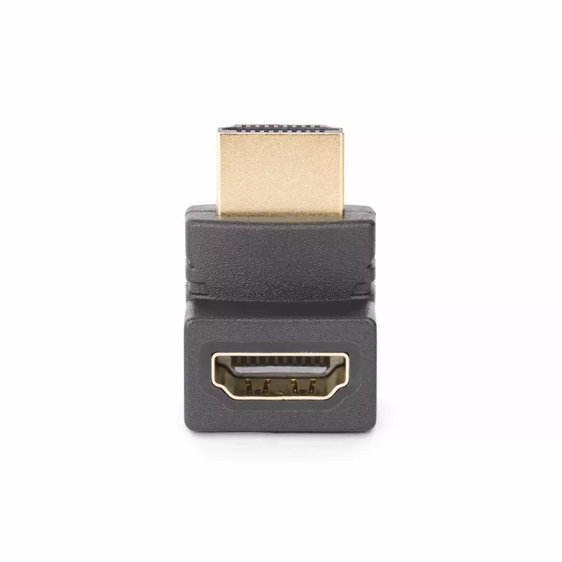 StarTech.com Down Angle HDMI 2.0 adaptér, konektor samec na konektor samica, vertikálne 90-stupňový uhol HDMI Port Saver, 4K 60Hz, High Speed HDMI konektorová predlžovačka, M/F