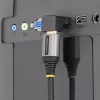 StarTech.com Down Angle HDMI 2.0 adaptér, konektor samec na konektor samica, vertikálne 90-stupňový uhol HDMI Port Saver, 4K 60Hz, High Speed HDMI konektorová predlžovačka, M/F