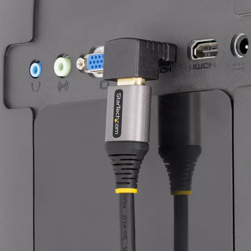 StarTech.com Down Angle HDMI 2.0 adaptér, konektor samec na konektor samica, vertikálne 90-stupňový uhol HDMI Port Saver, 4K 60Hz, High Speed HDMI konektorová predlžovačka, M/F