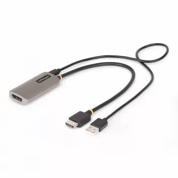 StarTech.com 1ft (30cm) HDMI na DisplayPort adaptérový kábel, 8K 60Hz, Aktívny HDMI 2.1 na DP 1.4 video konvertor, USB-bus napájanie s priloženým káblom