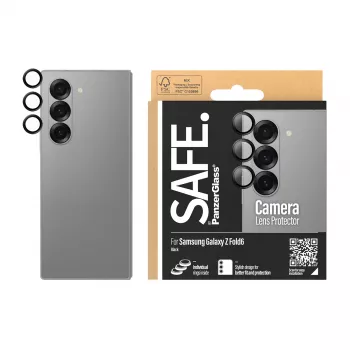 Ochrana objektívu fotoaparátu PanzerGlass SAFE. by pre Samsung Galaxy Z Fold6 Odolná proti poškriabaniu Odolná proti nárazu Čierna