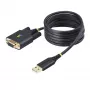 StarTech.com 2m USB na nulový modem sériový adaptérový kábel, COM úložisko, FTDI, USB-A na DB9 RS232, vymeniteľné DB9 skrutky/matice, Windows/macOS/Linux