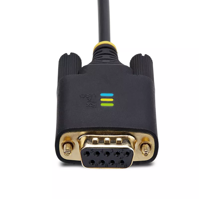StarTech.com 2m USB na nulový modem sériový adaptérový kábel, COM úložisko, FTDI, USB-A na DB9 RS232, vymeniteľné DB9 skrutky/matice, Windows/macOS/Linux