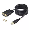 StarTech.com 2m USB na nulový modem sériový adaptérový kábel, COM úložisko, FTDI, USB-A na DB9 RS232, vymeniteľné DB9 skrutky/matice, Windows/macOS/Linux