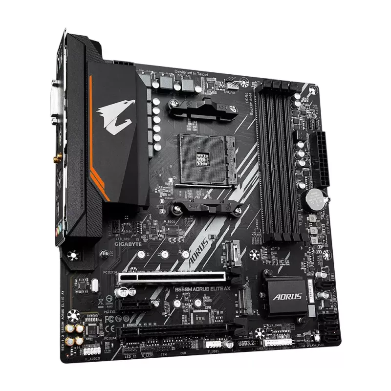 Základná doska GIGABYTE B550M AORUS ELITE AX, AMD B550, socket AM4, Micro ATX