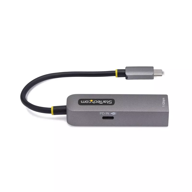 StarTech.com USB-C na Ethernet adaptér, NIC, 100W PD priechod, USB 3.0 Type-C 1 Gbit/s Multi-Speed sieťový adaptér, Thunderbolt kompatibilný, Windows & Mac